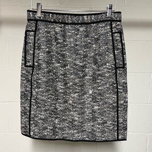 Adam by Adam Lippes Black Tweed Pencil Skirt